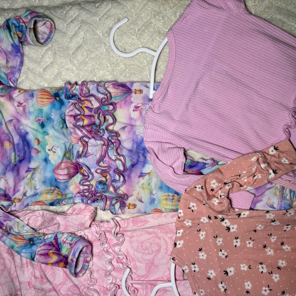 Bamboo Colorful Baby Romper Set - Picture 3 of 5